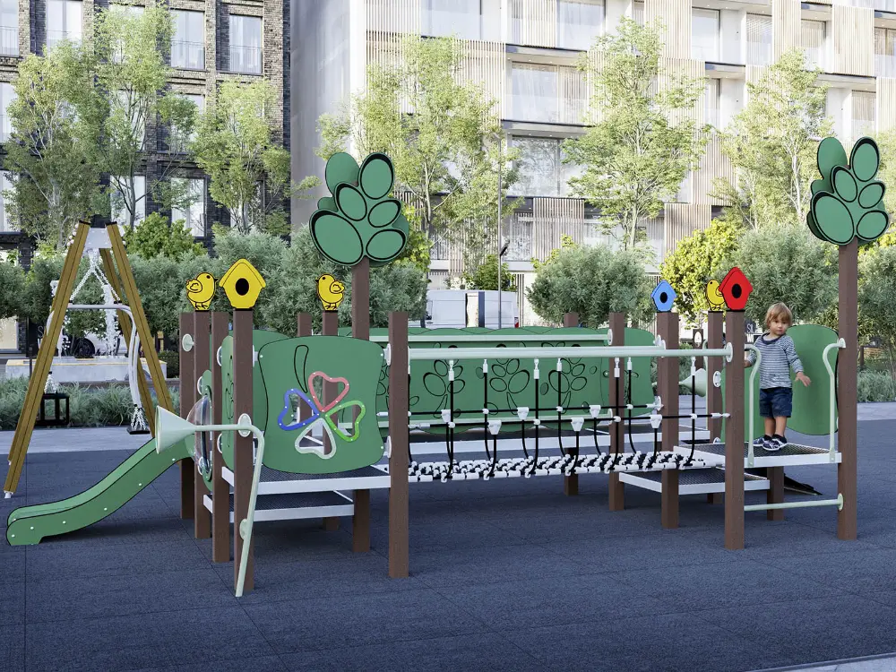 Structure toboggan Gamme Queco plastique recyclé